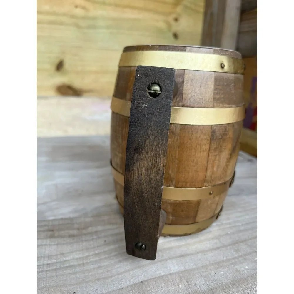 Vintage‎ Schlitz Wood Beer Barrel Mug Keg